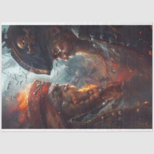 Pirates in a Duel Decoupage Tissue Paper