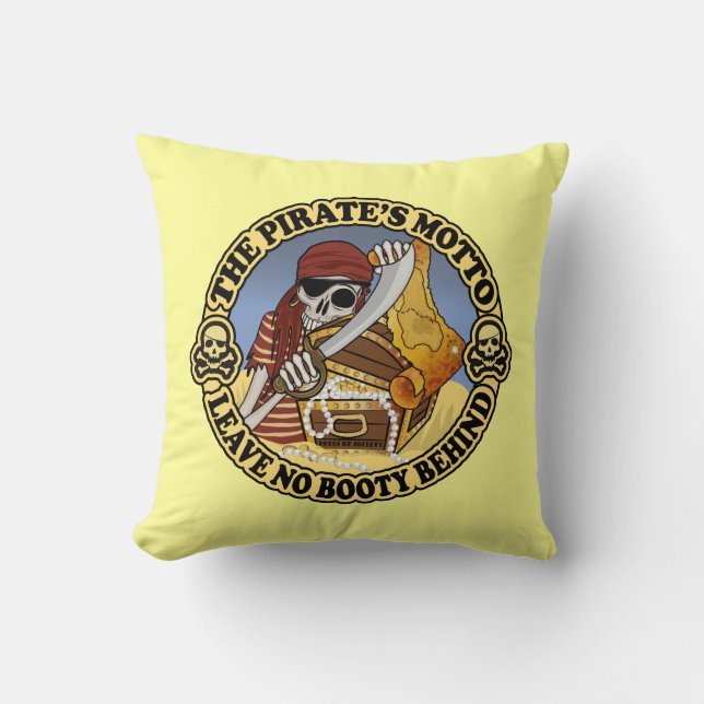 Pirate's Motto Cushion (Front)