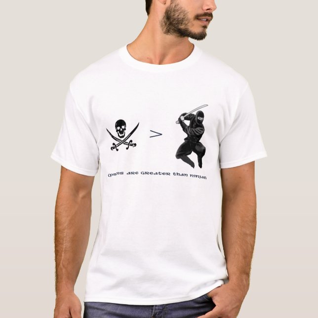 Pirates >  Ninjas T-Shirt (Front)