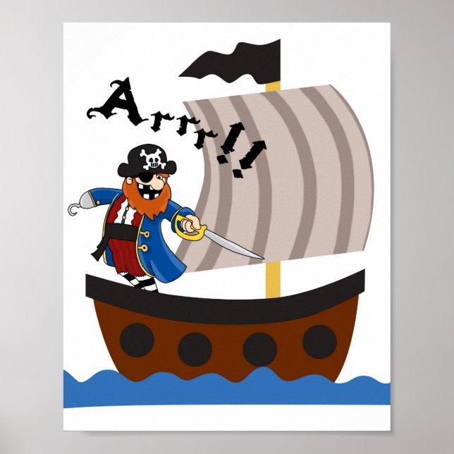Pirates nursery poster (Front)
