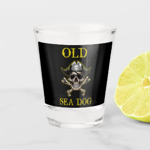PIRATES OF CARRIBBEAN OLD SEA DOG SHOT GLASS