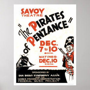 Pirates Of Penzance 1938 WPA Poster
