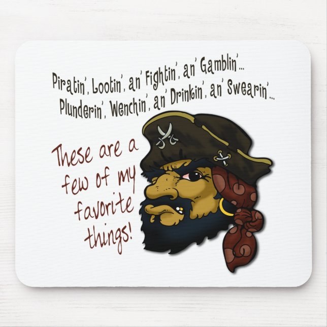 Pirates Rock! Mouse Pad (Front)