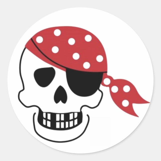 Pirates Skull Sticker (Front)