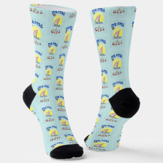 Pirates Soul Sailboat Nautical Sailing Socks