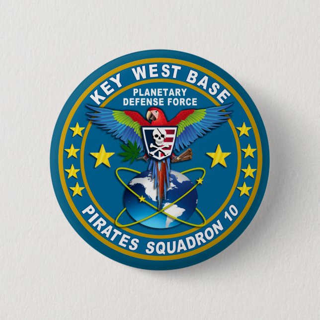 Pirates Squadron 6 Cm Round Badge (Front)