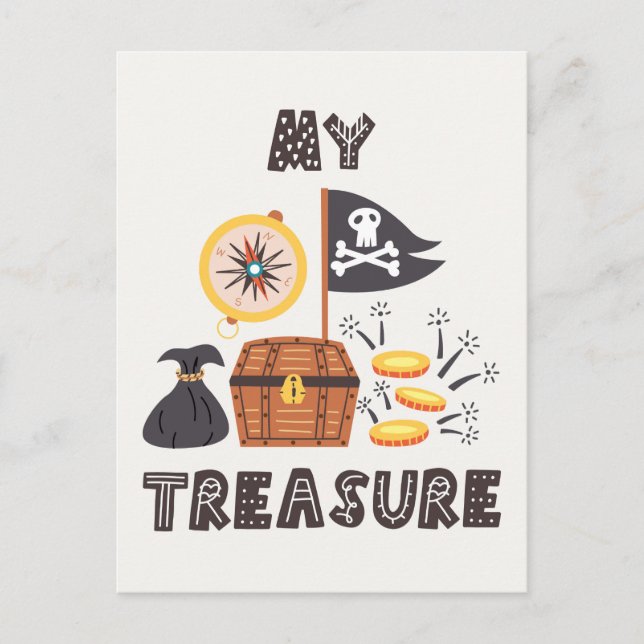Pirate's Treasure Chest Postcard (Front)