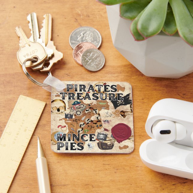 Pirates Treasure - Mince Pies Key Ring (Desk)
