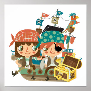 Pirates With Treasure Poster
