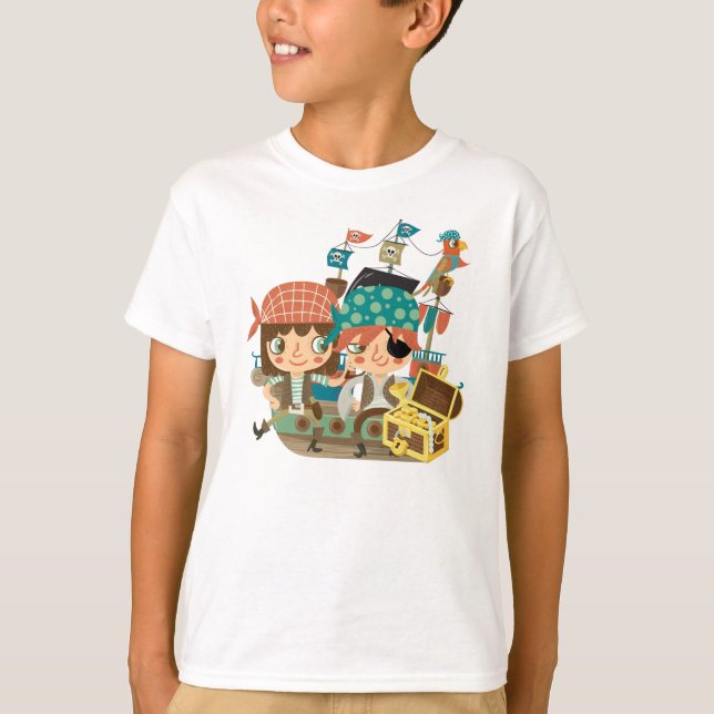 Pirates With Treasure T-Shirt (Front)