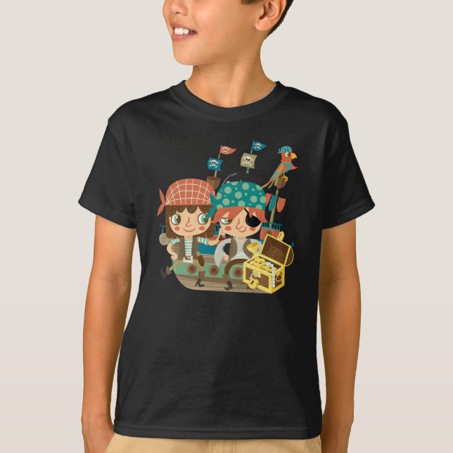 Pirates With Treasure T-Shirt (Front)
