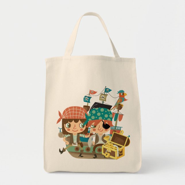 Pirates With Treasure Tote Bag (Front)