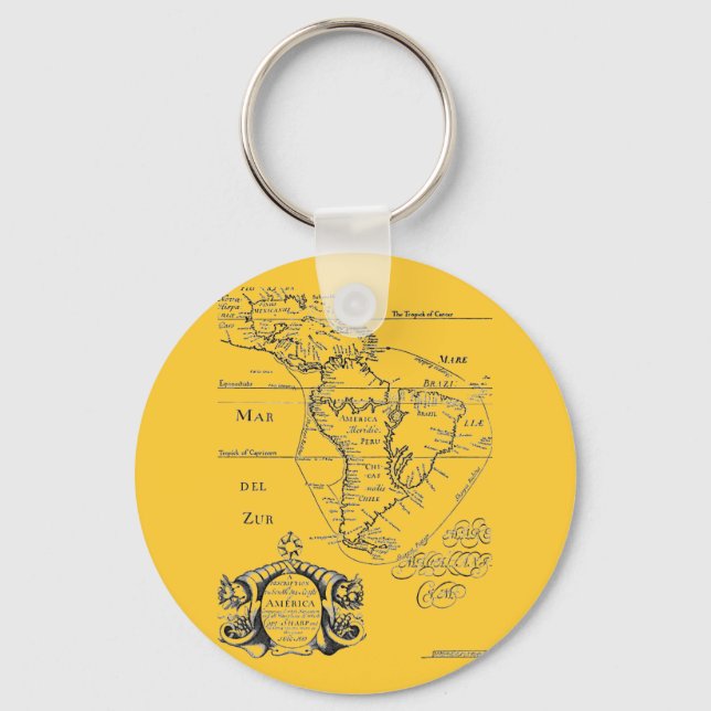 PirateTreasure Map Key Ring (Front)