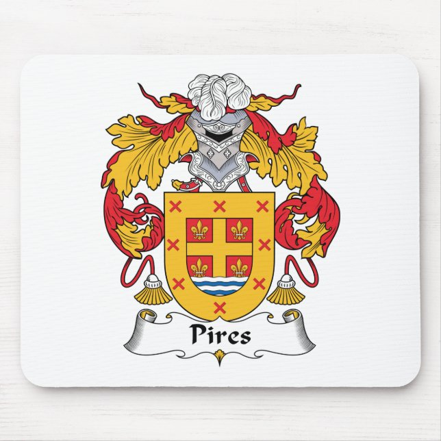 Pires Family Crest Mouse Pad (Front)