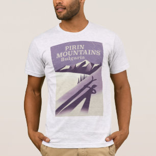 Pirin Mountains Bulgaria ski poster T-Shirt