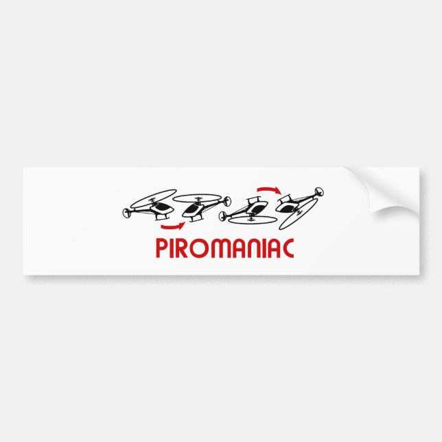 Piro Maniac Bumper Sticker (Front)