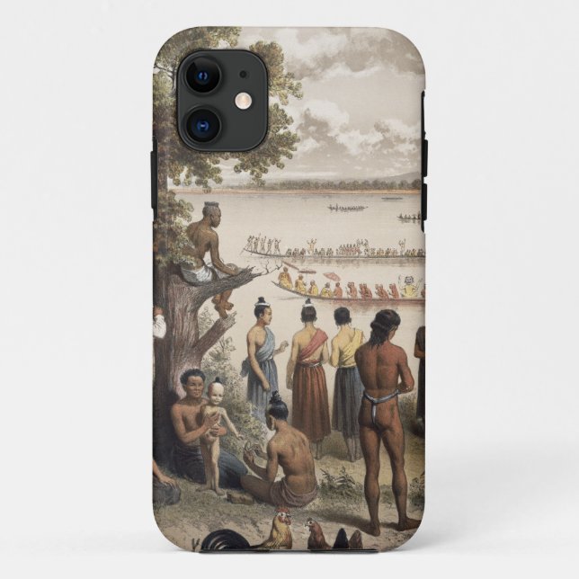 Pirogue races on the Bassac River, detail from 'At Case-Mate iPhone Case (Back)