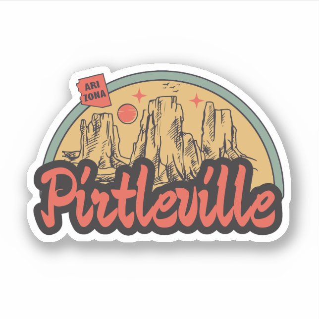 Pirtleville, Arizona  Sticker (Front)