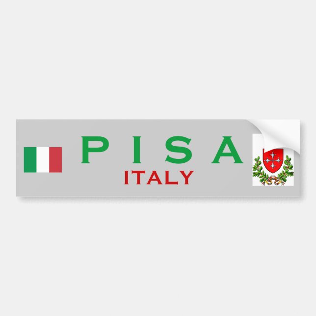 Pisa Bumper Sticker (Front)