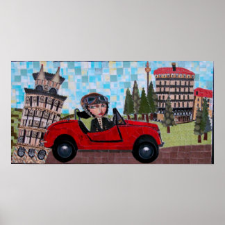 Pisa Driver - Bonorand Art Poster
