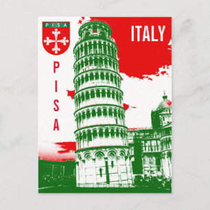 Pisa, Italy - The Leaning Tower Postcard