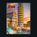 Pisa Italy Travel Postcard, Pisa Travel Art Postca Postcard<br><div class="desc">Pisa Italy Travel Postcard,  Pisa Travel Art Postcard,  Italy Travel Postcard Art,  Pisa Travel,  Travel Poster</div>