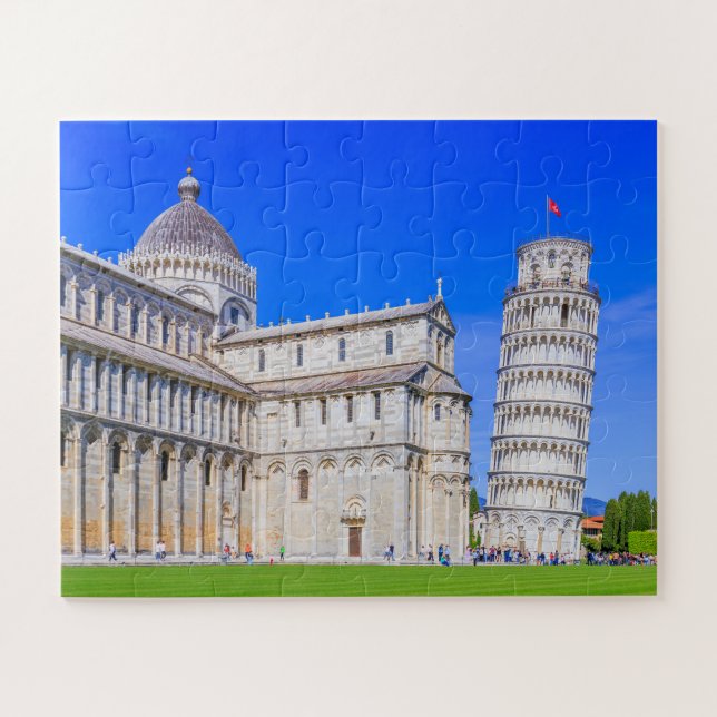 Pisa leaning tower jigsaw puzzle (Horizontal)