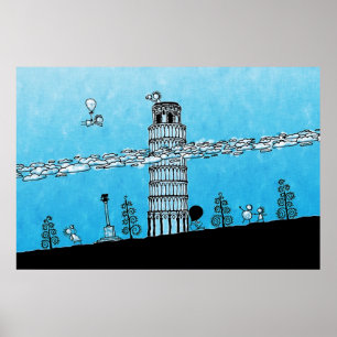 Pisa Tower Poster