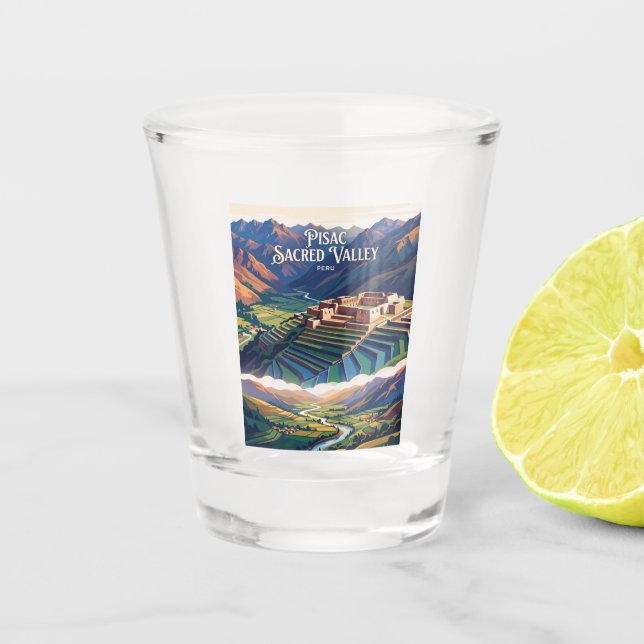 Pisac Sacred Valley Peru Shot Glass (Front)