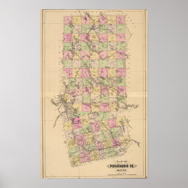 Piscataquis County, Maine Poster (Front)