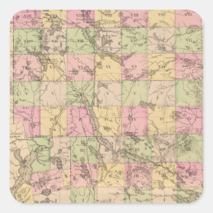 Piscataquis County, Maine Square Sticker