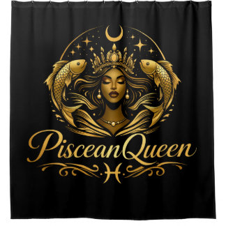 Piscean Queen Face Shower Curtain
