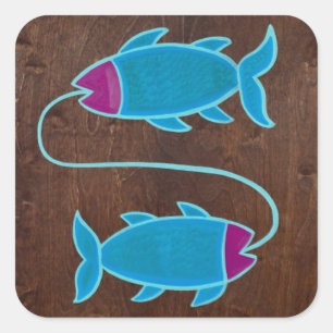 Pisces 2008 square sticker