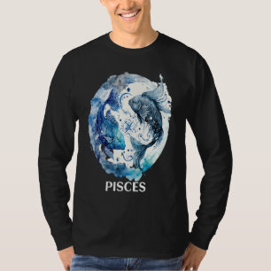 Pisces 2 Fishes Zodiac Sign Astrological Water Nep T-Shirt