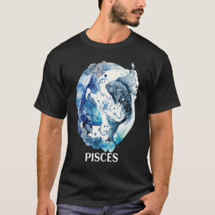 Pisces 2 Fishes Zodiac Sign Astrological Water Nep T-Shirt