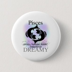 Pisces About You 6 Cm Round Badge