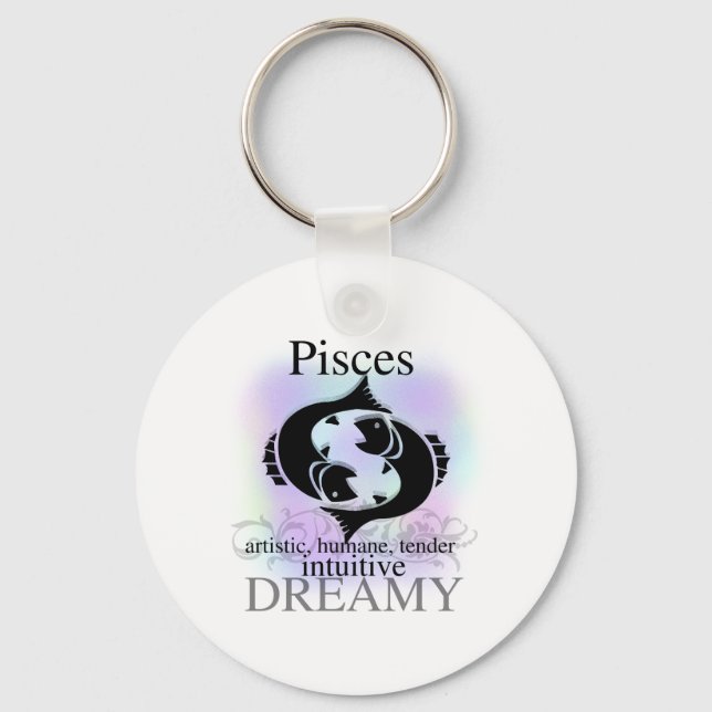 Pisces About You Key Ring (Front)