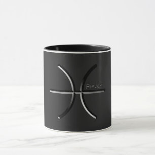 PISCES, Abstract Design of the Zodiac Sign, T-Shi Mug