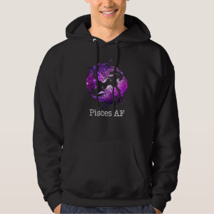 Pisces Af Fish Zodiac Astrology Sign February Marc Hoodie