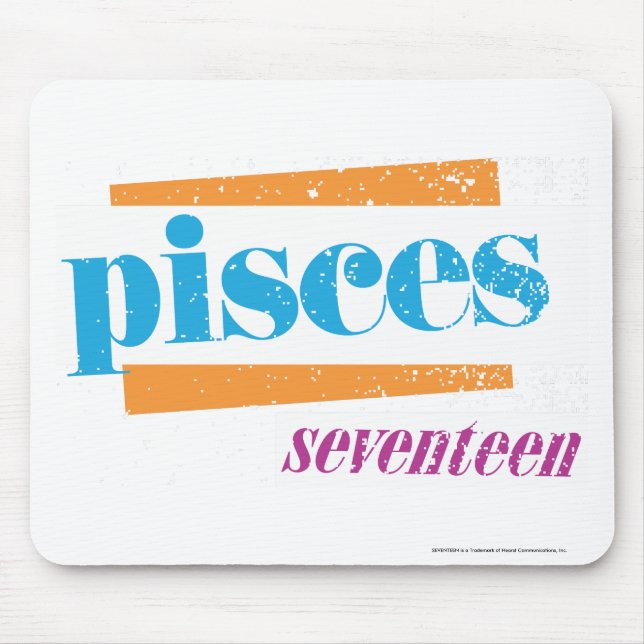 Pisces Aqua Mouse Pad (Front)