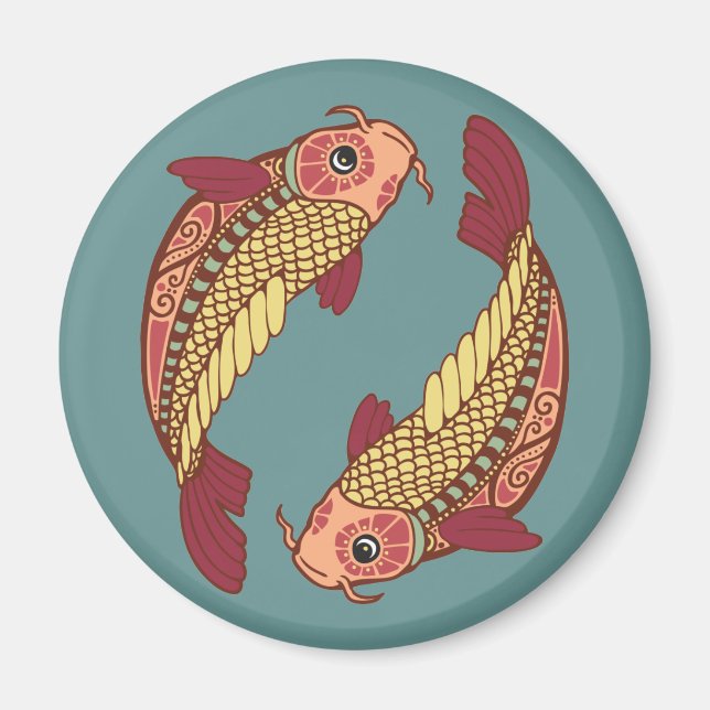 Pisces Astrological Sign Magnet (Front)