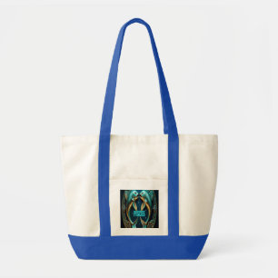Pisces astrology sign tote bag