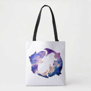 Pisces Astrology Sign Tote Bag