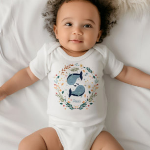 Pisces Baby Outfit - Dreamy Fish Zodiac Sign Baby Bodysuit