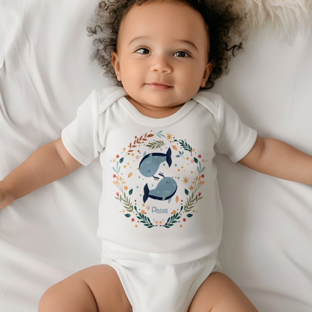 Pisces Baby Outfit - Dreamy Fish Zodiac Sign Bodysuit (Creator Uploaded)