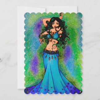 Pisces Belly Dancer Invitation