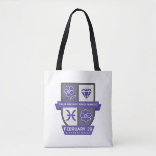 Pisces Birthday Crest™ for February 19-29 Tote Bag