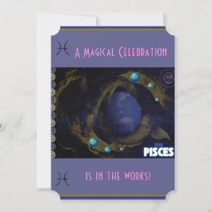 Pisces Birthday Invitation