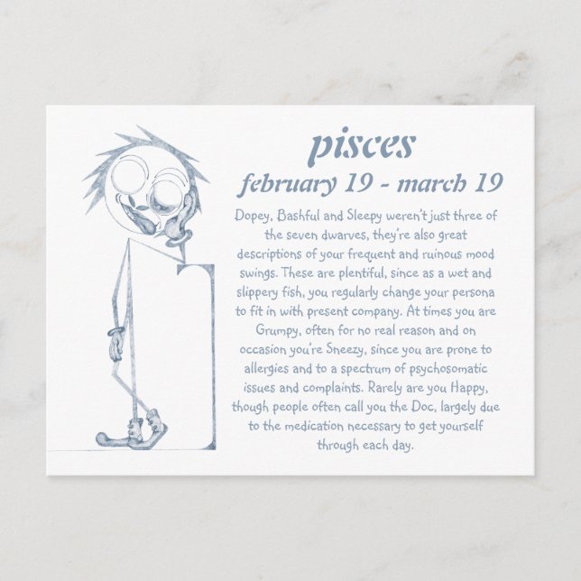 Pisces [ - BitchScope - ] Postcard (Front)