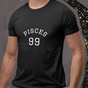 Pisces   Black Birthday T-Shirt